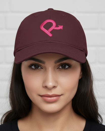 Pink R Logo Embroidered - Baseball Cap